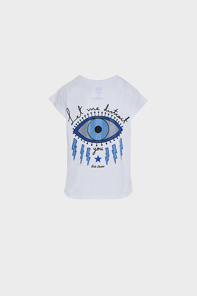 T-shirt με τύπωμα μάτι