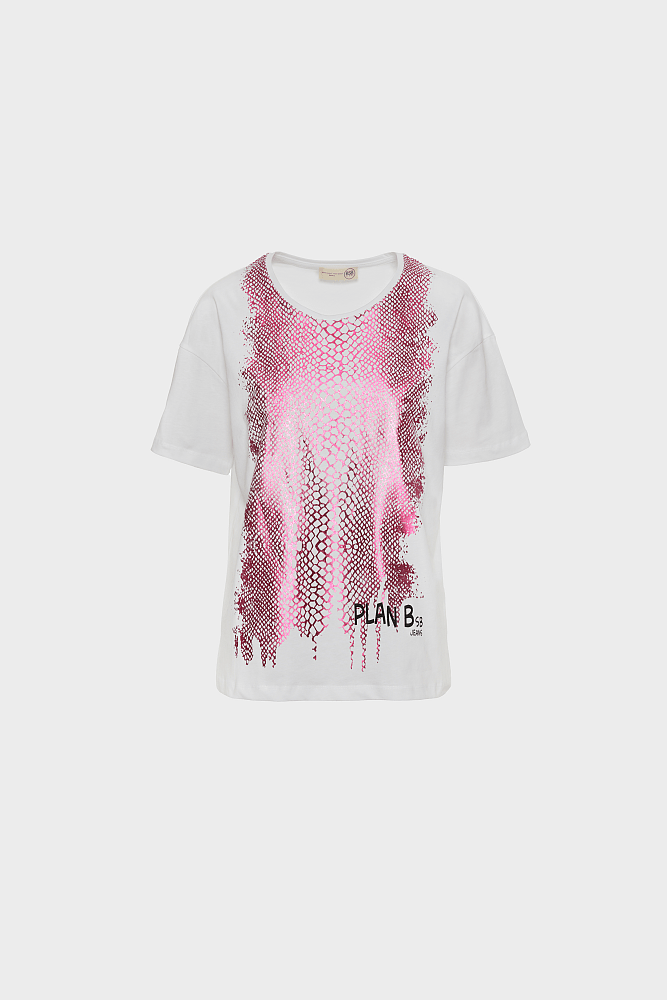 T-shirt με snake print