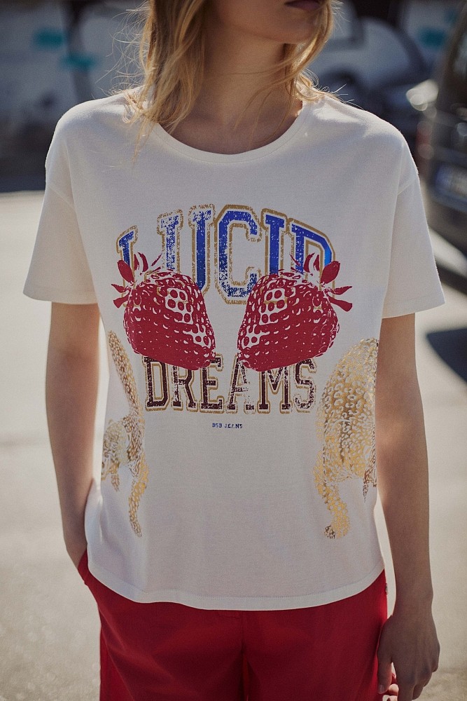 T-shirt με foil τύπωμα