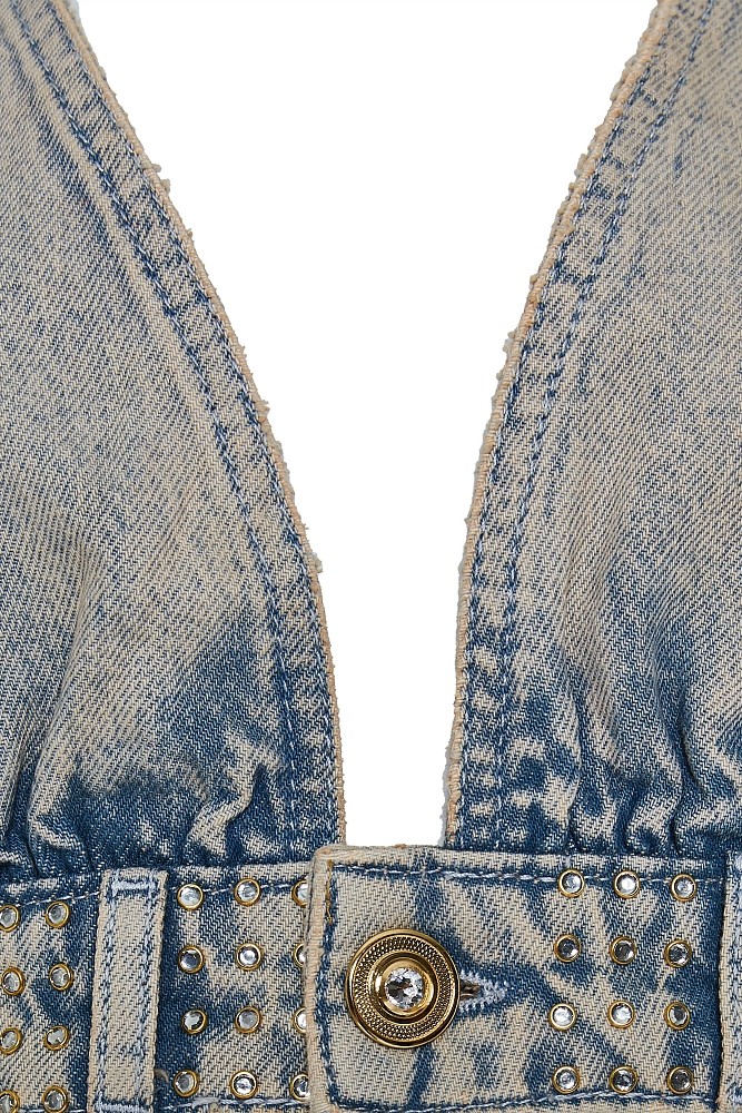 Denim μπούστο