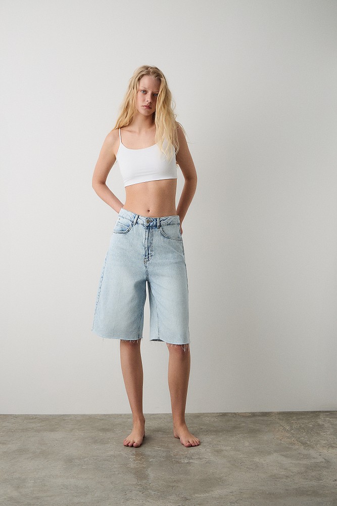 Denim βερμούδα
