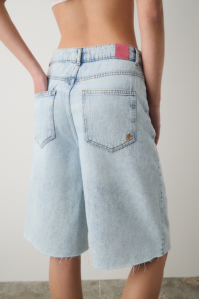 Denim βερμούδα