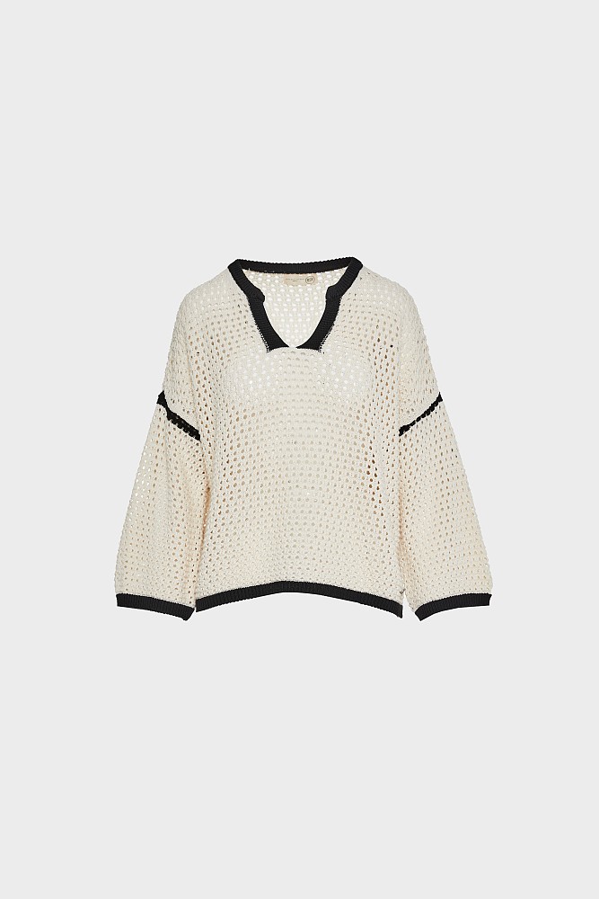 Διάτρητο πουλόβερ V neck