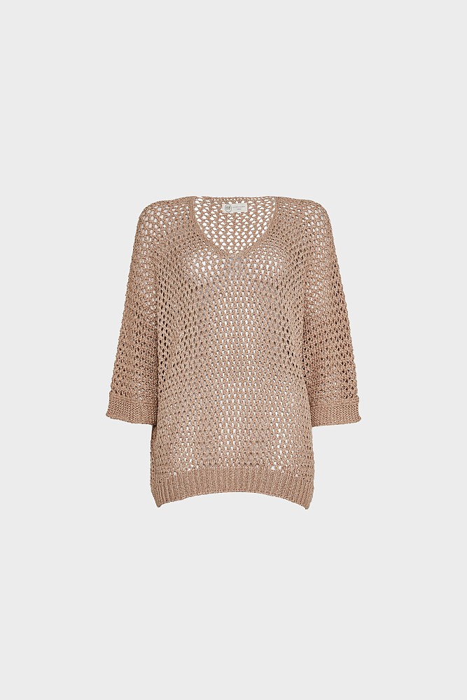 Πλεκτό oversized λούρεξ πουλόβερ