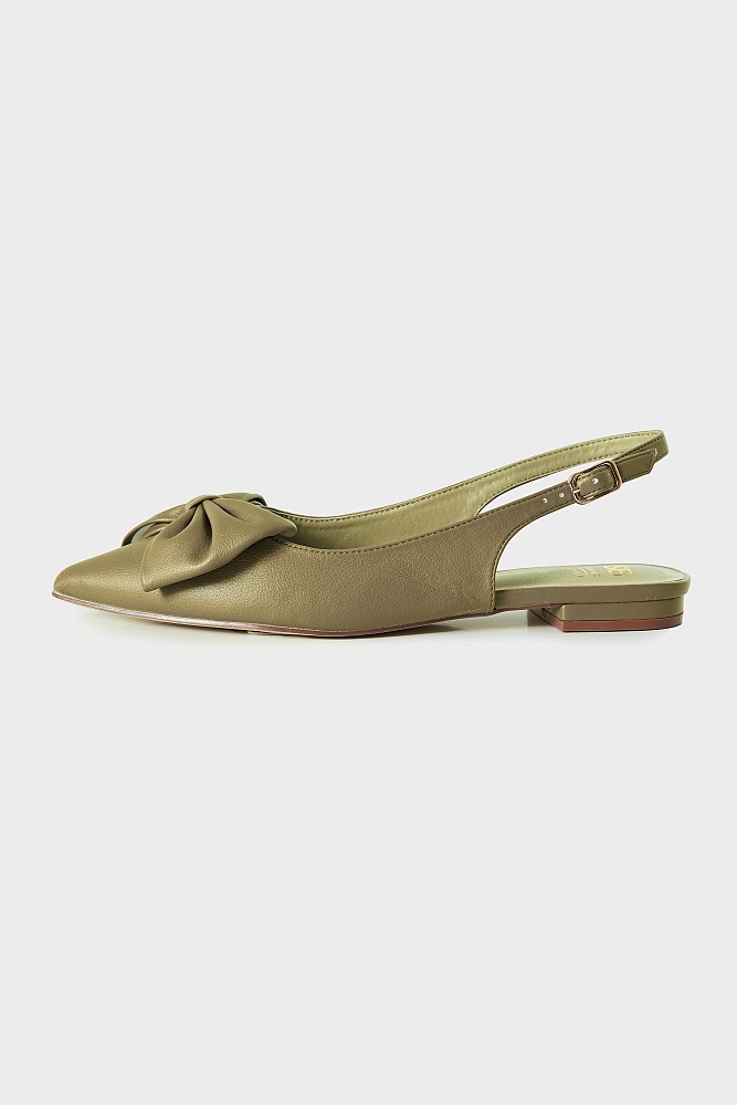 Φλατ slingback με φιόγκο