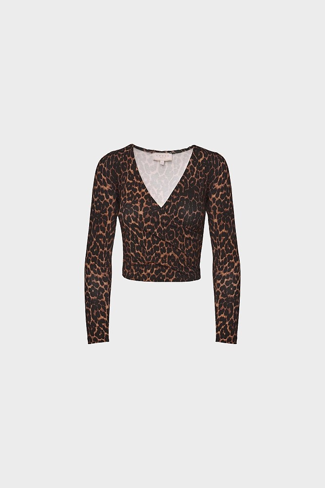 Κρουαζέ animal print τοπ