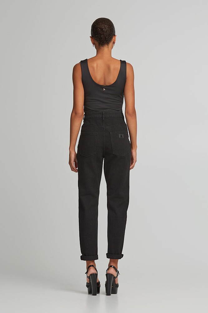 Ψηλόμεσο mom fit τζιν παντελόνι