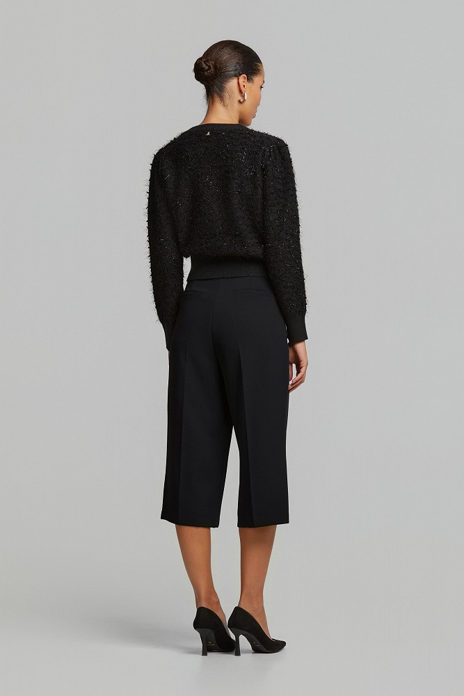 Lurex πουλόβερ με cut outs