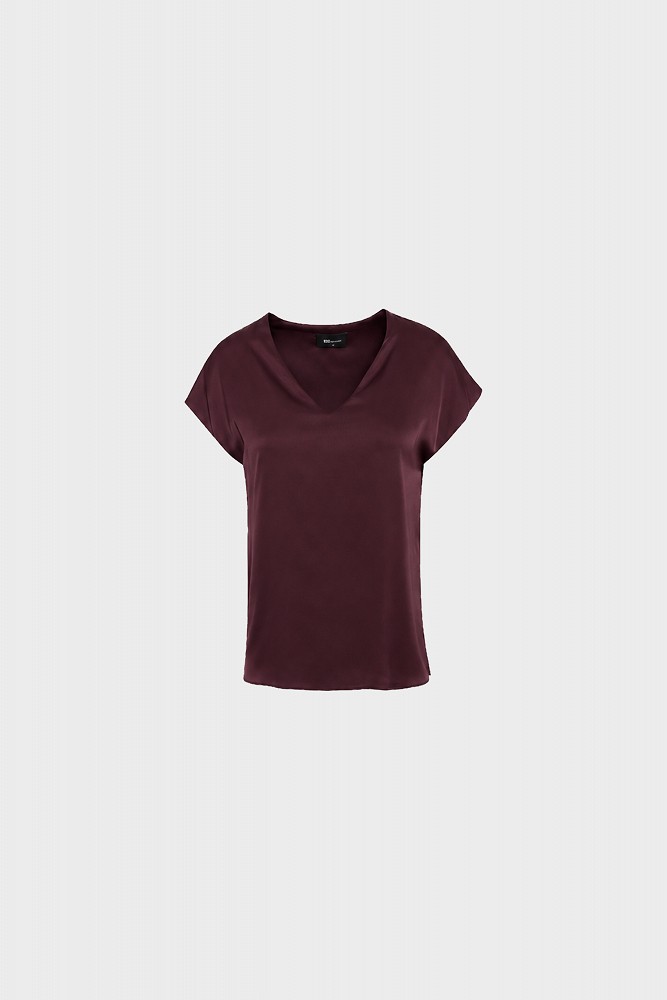 Σατέν V-neck τοπ