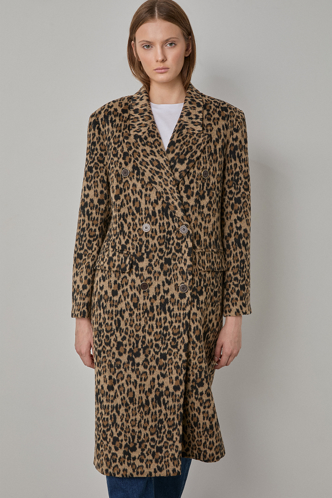 Animal print παλτό