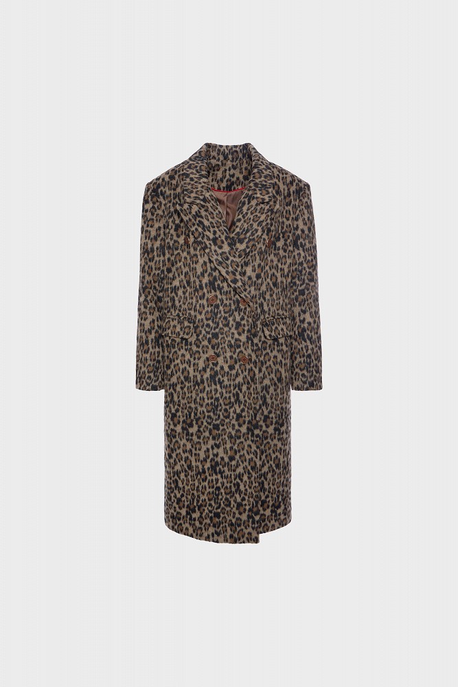 Animal print παλτό