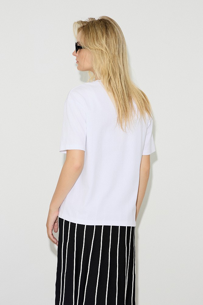 T-shirt με τύπωμα και foil λεπτομέρειες