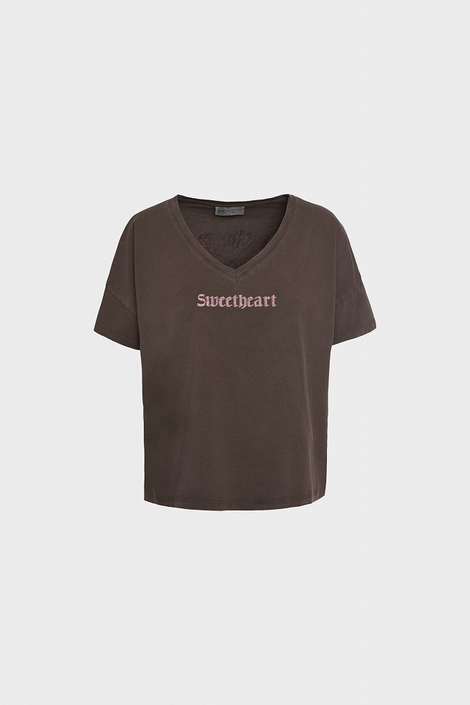 T-shirt με τύπωμα sweetheart