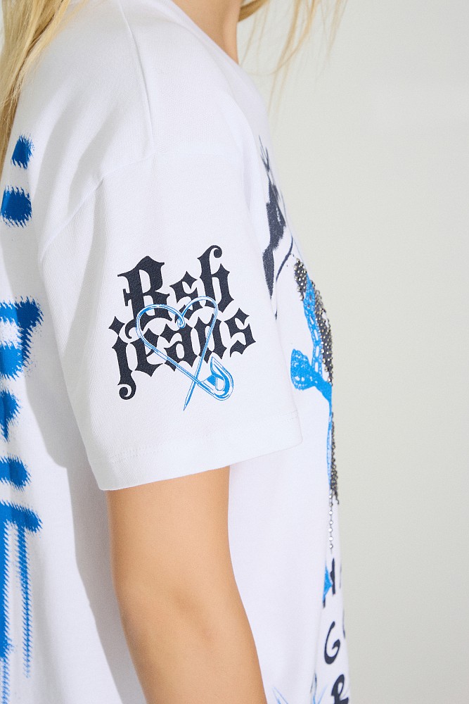 T-shirt με τύπωμα και τρουκς