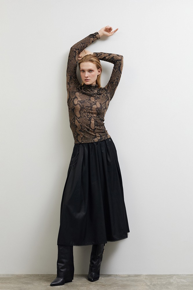 Snake print ζιβάγκο