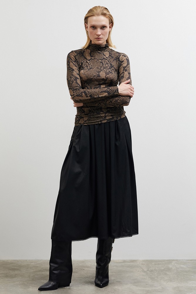 Snake print ζιβάγκο