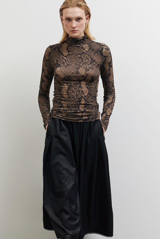 Snake print ζιβάγκο