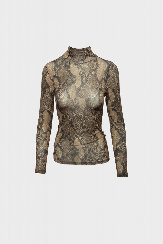 Snake print ζιβάγκο