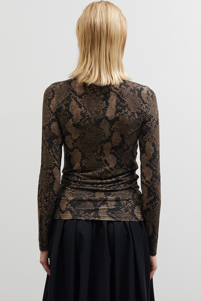 Snake print ζιβάγκο