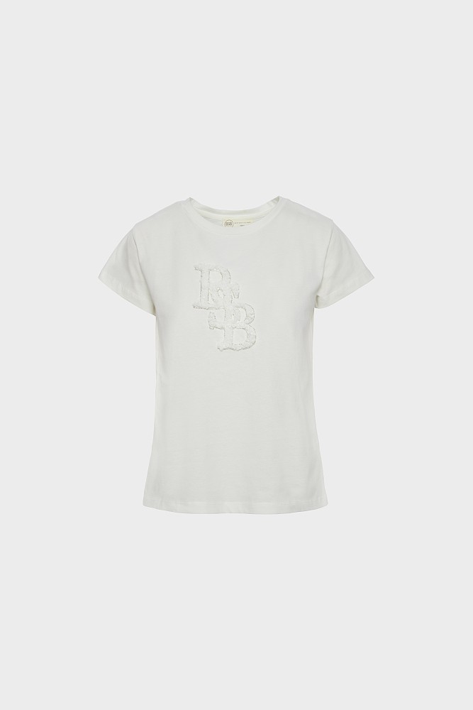 T-shirt με ανάγλυφο logo