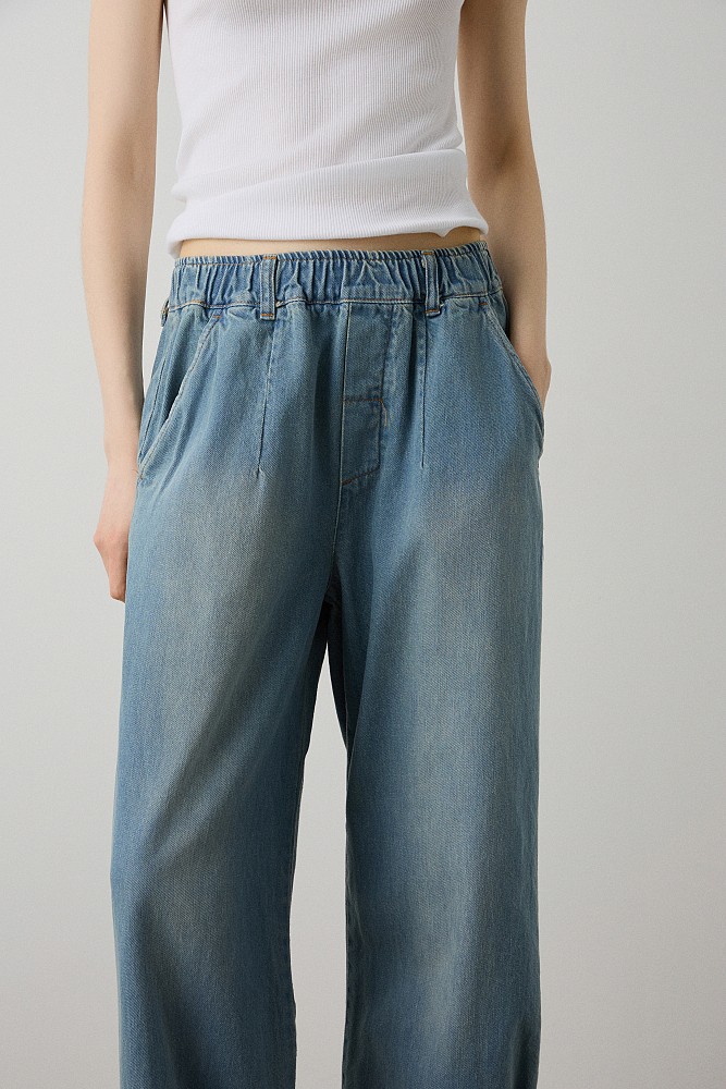 Joy cropped barrel τζιν