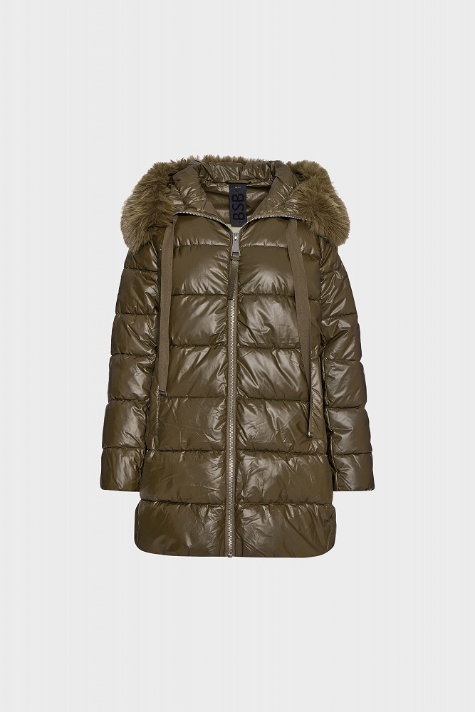Μίντι puffer μπουφάν