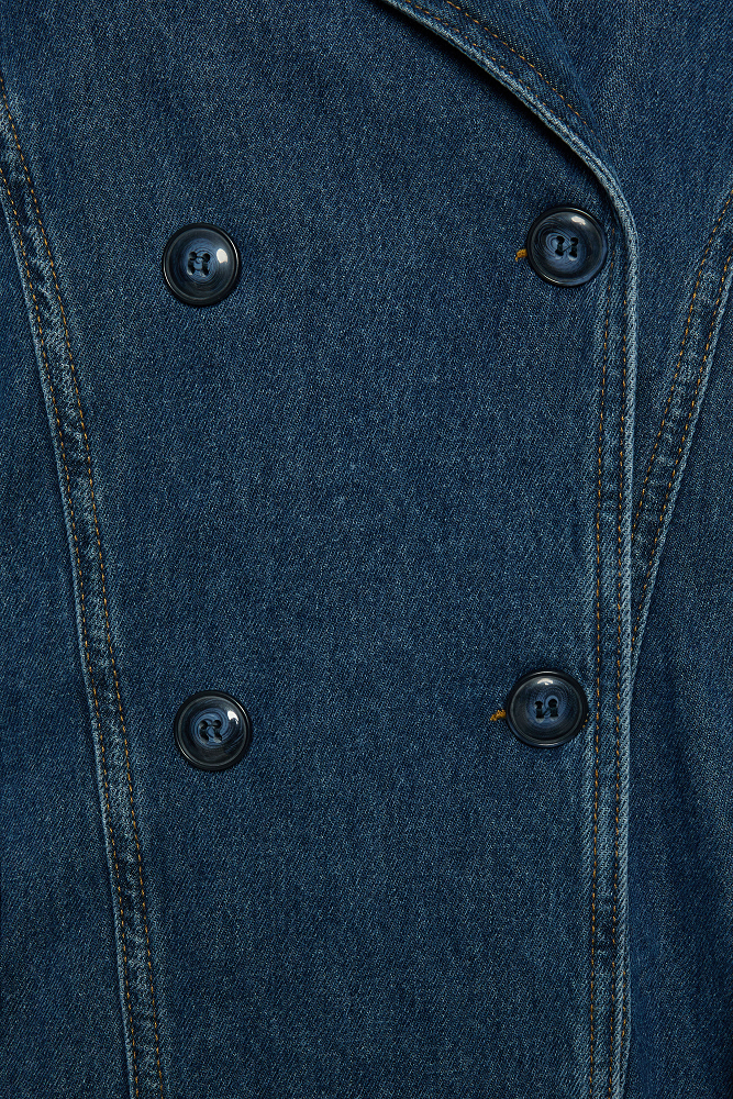 Denim κοντή καπαρντίνα