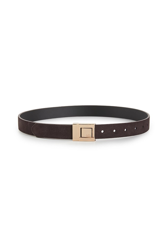 Suede ζώνη με αγκράφα