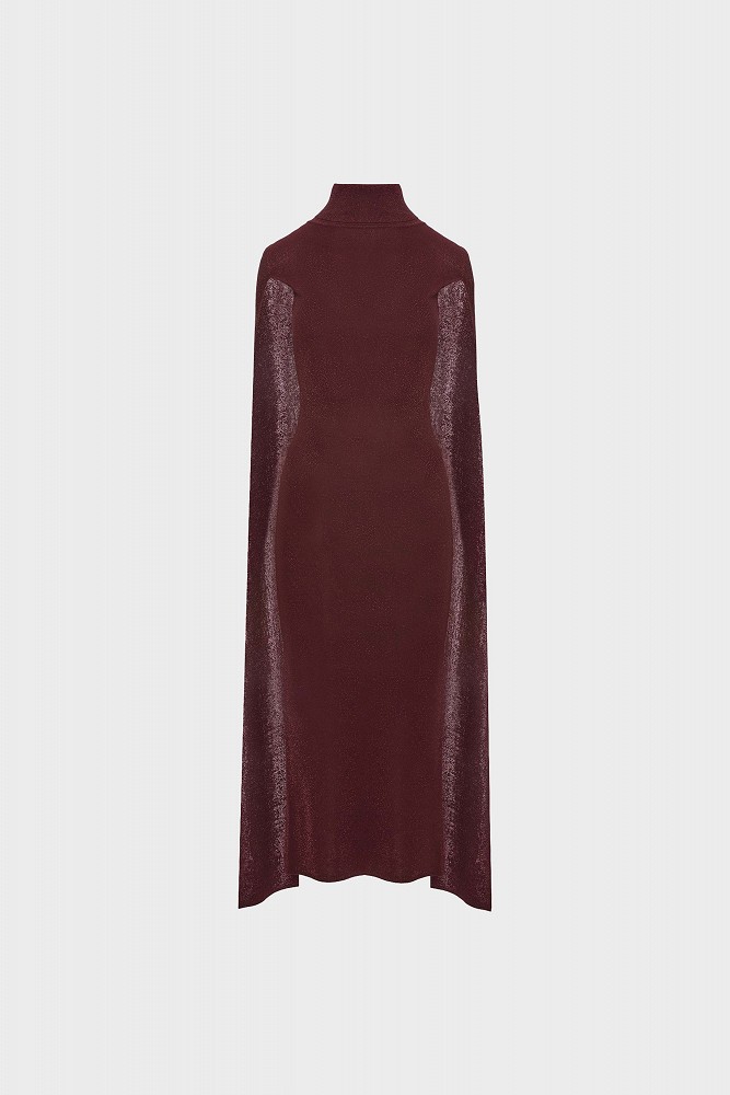 Lurex ζιβάγκο φόρεμα με κάπα