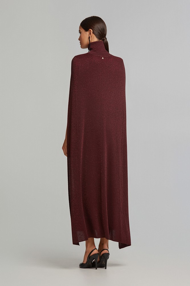 Lurex ζιβάγκο φόρεμα με κάπα