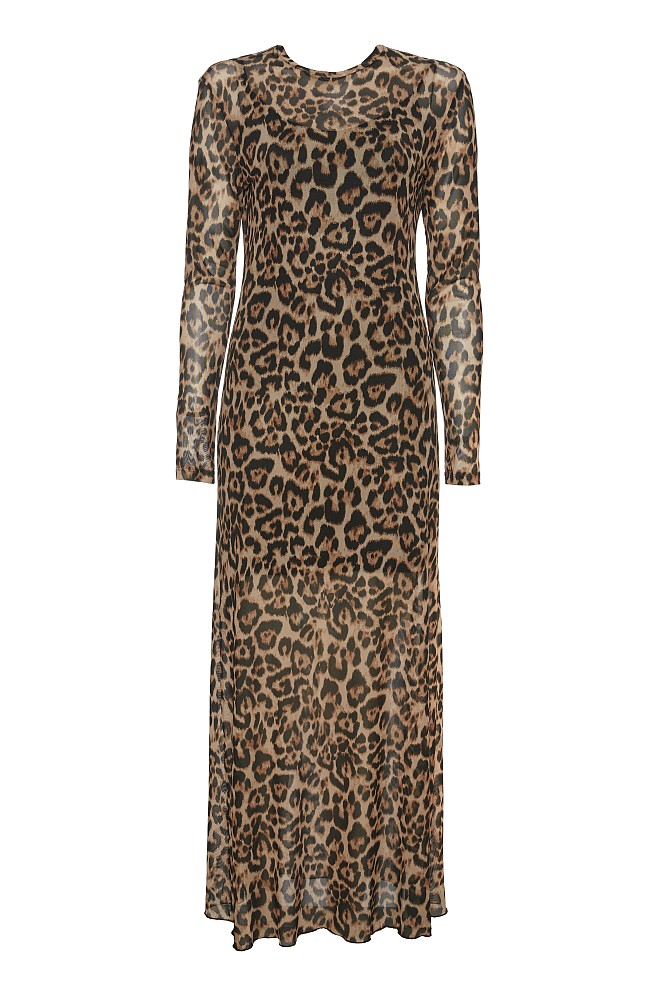 Μάξι λέοπαρ φόρεμα