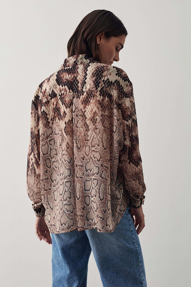 Πουκάμισο με animal print
