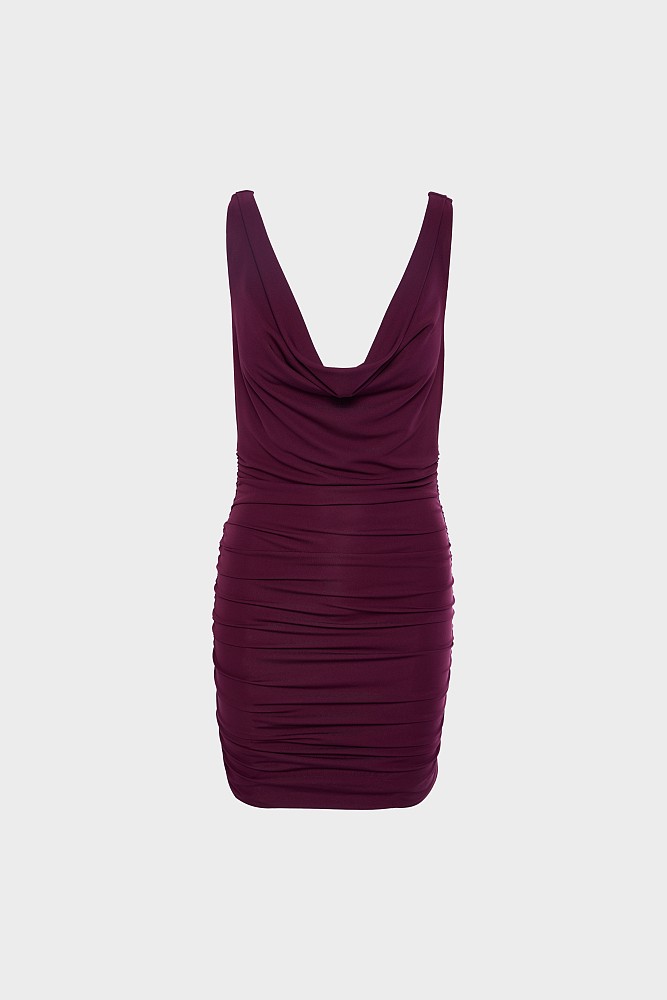 Μίνι εξώπλατο ντραπέ φόρεμα - Gold label