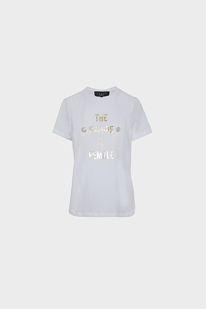 T-shirt με διακόσμηση και τύπωμα