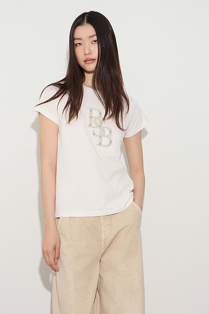 T-shirt με ανάγλυφη στάμπα