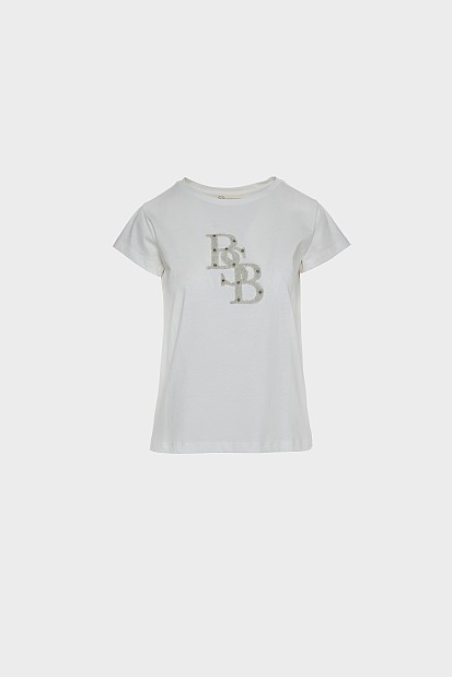 T-shirt με ανάγλυφη στάμπα