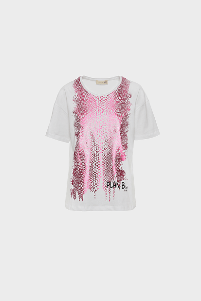 T-shirt με snake print