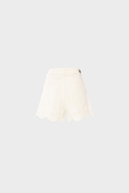 Maya denim σορτς με κέντημα