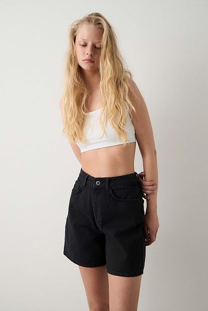 Denim βερμούδα