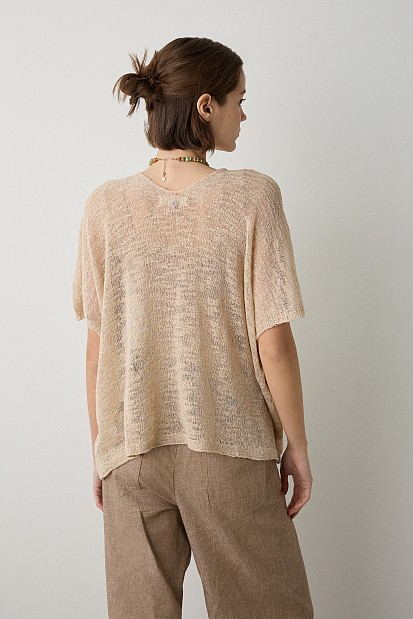 Oversized V πουλόβερ