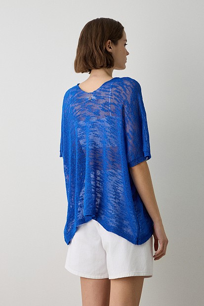 Oversized V πουλόβερ