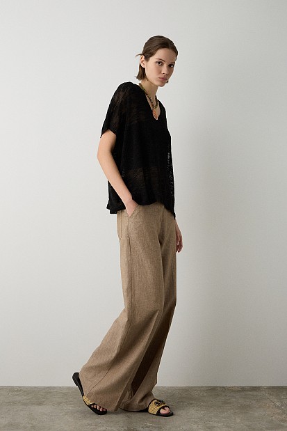 Oversized V πουλόβερ