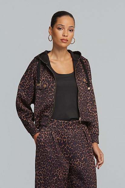 Animal print τζάκετ