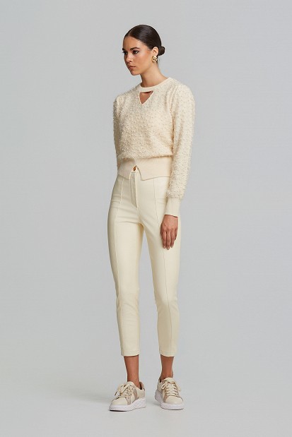 Lurex πουλόβερ με cut outs
