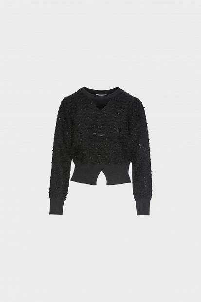 Lurex πουλόβερ με cut outs