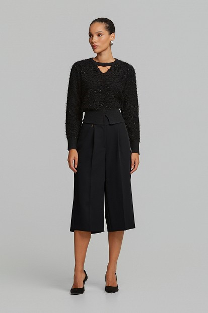 Lurex πουλόβερ με cut outs