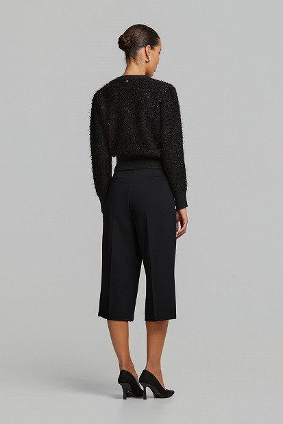 Lurex πουλόβερ με cut outs