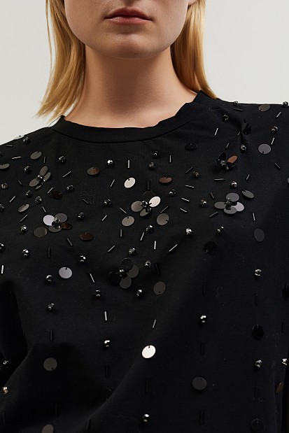 T-shirt με παγιέτες