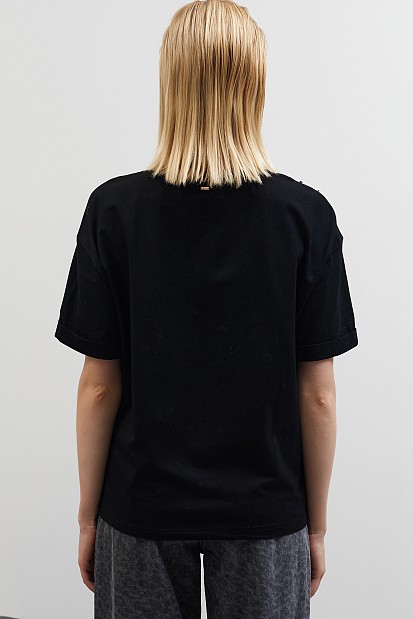 T-shirt με παγιέτες