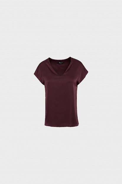 Σατέν V-neck τοπ